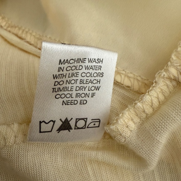 NWT BCBG Maxazria Ivory Long sleeve tunic top sheer triming on the bottom -cp - Picture 12 of 12